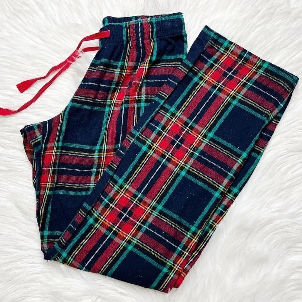 Old Navy Flanne Pant Straight Leg Pajama Pants Red & Blue Size XS